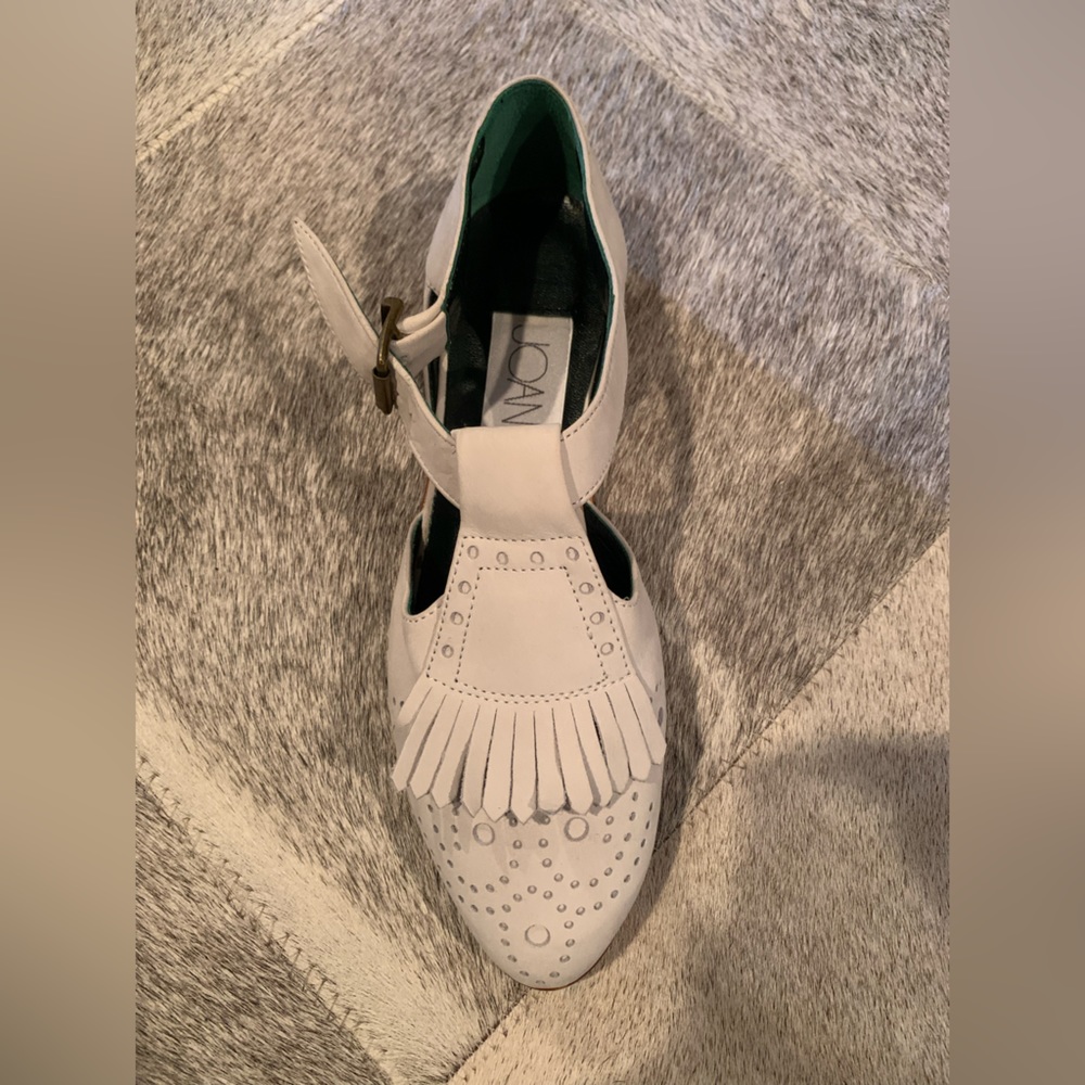 new shoes size 6.5, no box, white, leather (suede)